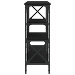 vidaXL Table console noir 180x29x76 5 cm bois d'ingénierie
