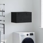 vidaXL Meuble mural Chêne noir 60 x 36.5 x 35 cm Bois d'ingénierie
