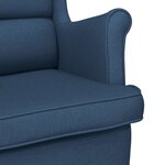vidaXL Fauteuil bleu 74x84x100 cm tissu