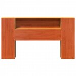 vidaXL Tête de lit avec rangement cire marron 140cm bois massif de pin