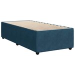 vidaXL Sommier à lattes de lit et matelas Bleu foncé 80x200 cm Velours