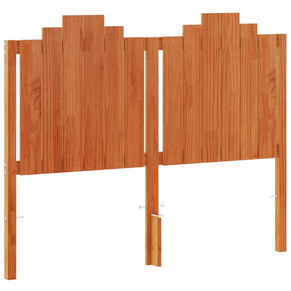 vidaXL Tête de lit cire marron 135 cm bois massif de pin
