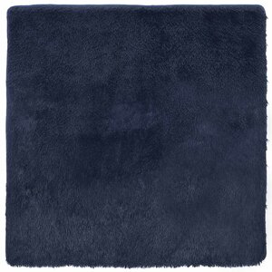 vidaXL Tapis shaggy à poils longs NAVARRA bleu marine 240x240 cm