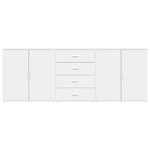 vidaXL Buffets 3 Pièces Blanc Bois d'ingénierie