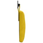 vidaXL Tête de lit suspendue Jaune Velours