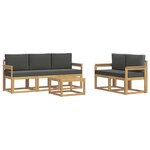 vidaXL Ensemble de canapés d'extérieur 6 pc