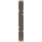 vidaXL Pieds de table basse 2 pièces Acier naturel 50 x (30-31 3) cm Acier