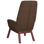 vidaXL Chaise de relaxation Marron Tissu