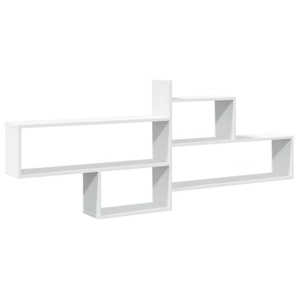 vidaXL Étagère murale blanc 167 5x18x68 cm bois d'ingénierie