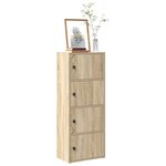 vidaXL Bibliothèque chêne sonoma 40x24x102 cm bois d'ingénierie