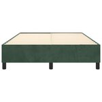 vidaXL Cadre de lit Vert foncé 140x200 cm Velours