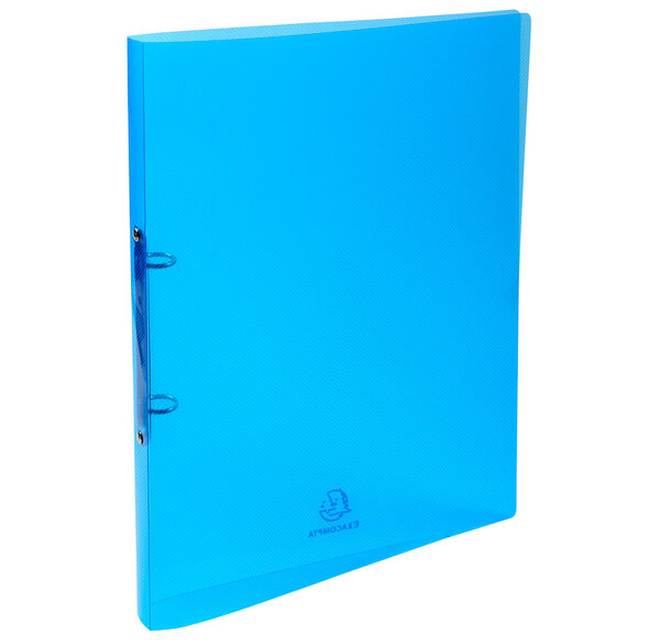 Classeur 2 anneaux 15 mm polypropylène Crystal colours - A4  couleurs aléatoires x 30 EXACOMPTA