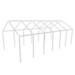 vidaXL Tente de réception blanche 12 x 6 m