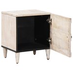 vidaXL Cabinet de chevet 2 Pièces Blanc 40 x 33 5 x 46 cm