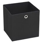 vidaXL Boîte de rangement 10 Pièces Tissu non-tissé 32x32x32 cm Noir
