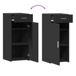 vidaXL Buffet haut chêne marron 30x42 5x185 cm bois d'ingénierie