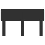 vidaXL Tête de lit Chêne noir 140 cm Bois d'ingénierie