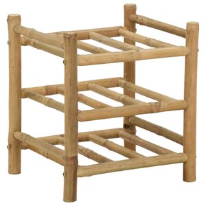 vidaXL Étagère à vin Bambou Naturel