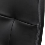 Chaise de bureau pivotante avec hauteur réglable siège ergonomique en synthétique noir fauteuil de bureau pour ordinateur gamer 01_0000082