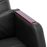 vidaXL Chaise de bureau Noir Similicuir