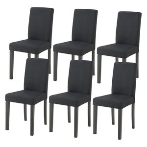 Lot de 6 chaises de salle à manger noir 03_0009899