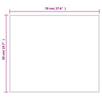 vidaXL Miroir mural sans cadre avec lampes LED Rectangulaire Verre
