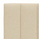 vidaXL Coussin de tête de lit crème 180 cm tissu