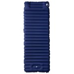 vidaXL Matelas de camping autogonflant oreiller 1 personne bleu marine