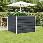 vidaXL Jardinière Anthracite 100 x 100 x 75 cm Acier