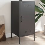 vidaXL Buffet noir 36x39x79 cm acier