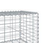 vidaXL Panier gabion avec couvercle 100x100x50 cm fer galvanisé