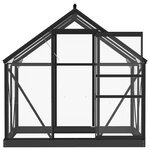 vidaXL Serre en verre Anthracite 155x103x191 cm Aluminium