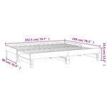 vidaXL Lit coulissant sans matelas marron miel 2x(100x200) cm