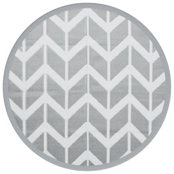 vidaXL Tapis d'extérieur ARAKIL gris Ø160 cm PP