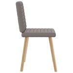vidaXL Chaises à manger lot de 6 taupe tissu