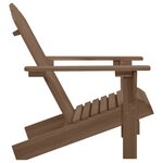vidaXL Chaise de jardin Bois Marron