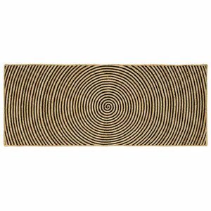 vidaXL Tapis Naturel et Noir 80 x 200 cm Jute
