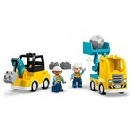LEGO DUPLO 10475 Les véhicules de chantier 3-en-1  22 pièces  2 figurines