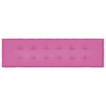 vidaXL Coussin de banc de jardin Rose 180 x 50 x 4 cm Tissu Oxford
