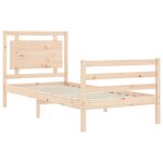 vidaXL Cadre de lit sans matelas 100x200 cm bois massif