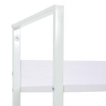 vidaXL Bibliothèque à 4 niveaux blanc 60x27 6x124 5 cm bois ingénierie