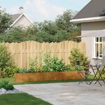 vidaXL Jardinière rouillé 280x40x40 cm acier inoxydable