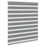 vidaXL Store zèbre gris foncé largeur du tissu 120 9 cm polyester