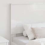 vidaXL Tête de lit Blanc brillant 90 cm Bois d'ingénierie