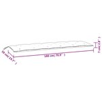 vidaXL Coussins de banc de jardin lot de 2 multicolore tissu Oxford