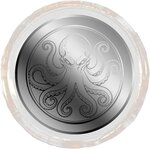 Pièce de monnaie en Platine 25 Dollars g 0.062 (1/500 oz) Millésime 2026 KRAKEN 1/500 (PRÉCOMMANDE)