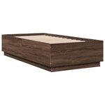 vidaXL Cadre de lit sans matelas chêne marron 90x190 cm
