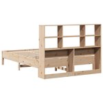 vidaXL Lit bibliothèque sans matelas 150x200 cm bois massif de pin