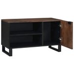 vidaXL Meuble TV Marron 80 x 33 x 46 cm bois de manguier massif