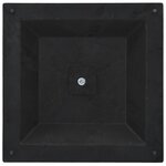 vidaXL Socle carré de parasol Polyrésine 12 kg Bronze